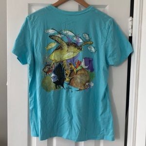 Guy Harvey light blue t shirt - XL